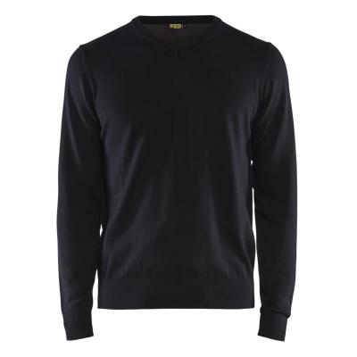 BLAKLADER GEBREIDE PULLOVER BLAUW XL
