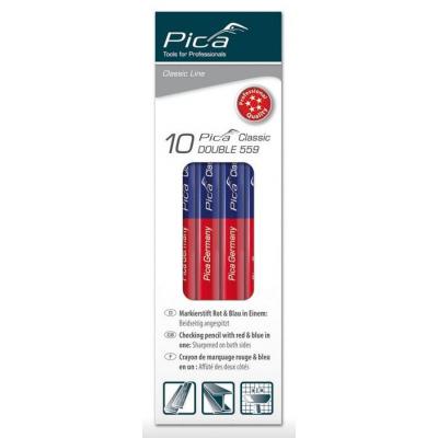 PICA MARKEERPOTLOOD ROOD EN BLAUW - 10ST
