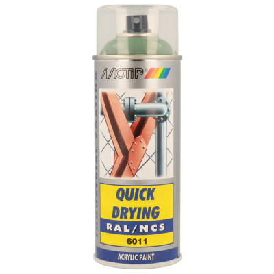 MOTIP SPUITBUS ACRYL HG RAL 6011 400ML.