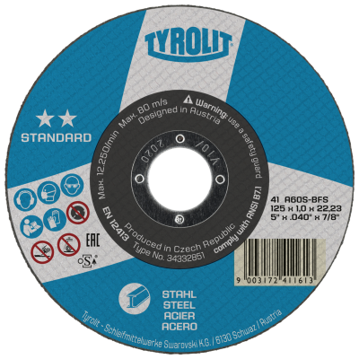 TYROLIT STANDARD Disque à tronçonner 230X3X22.23