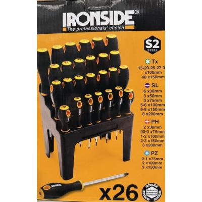 IRONSIDE SET 26 TOURNEVIS 26 PCS