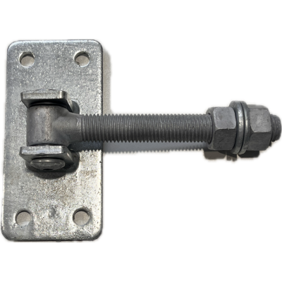 POORTBESLAG PLAAT 145X70MM + DRAADSTANG 20MM