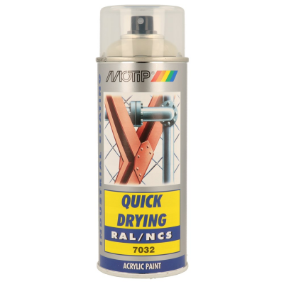 MOTIP SPUITBUS ACRYL HG RAL 7032 400ML.