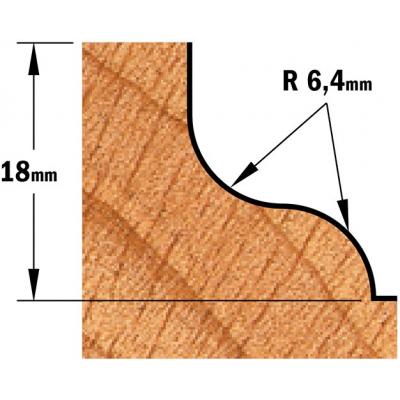 FREES HM S8 R=6.4 D=38.1 L=18