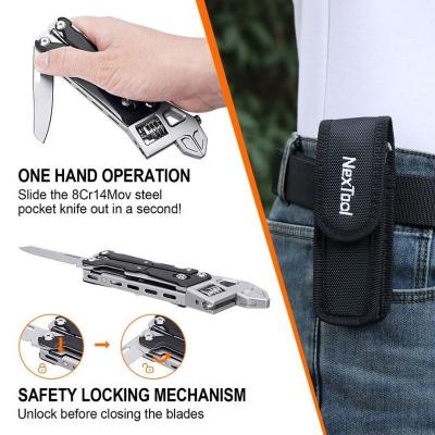 NEXTOOL MULTITOOL ENGELSE SLEUTEL ZWART