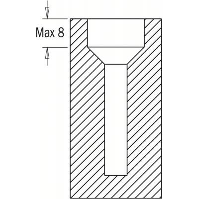 CMT VERSTELBARE VERZINKER D=3-7MM L=34