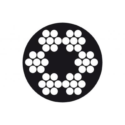 DX STAALKABEL PVC 1.5/2.5MM - PER METER