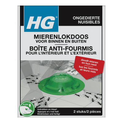 HGX MIERENLOKDOOS BINNEN EN BUITEN 2ST.