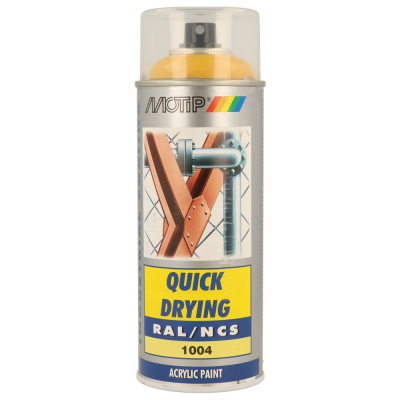 MOTIP SPUITBUS ACRYL HG RAL 1004 400ML.