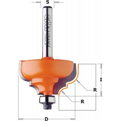 BOVENFREES HM 8MM. R=6.4 D=35 L=18.5
