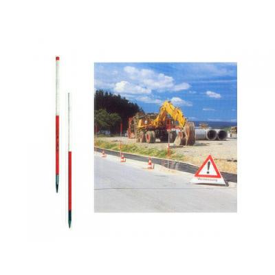 LANDMETERSPAAL WIT/ROOD 2DLG 26MM 2X1.1M