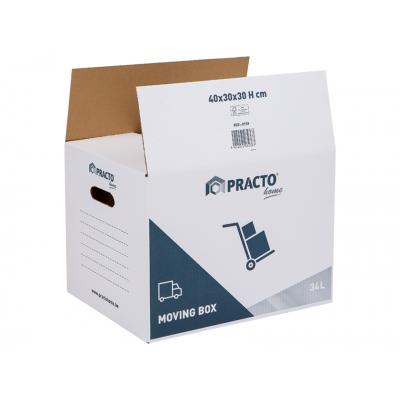 VERHUISDOOS KARTON 40X30X30CM WIT 34L.