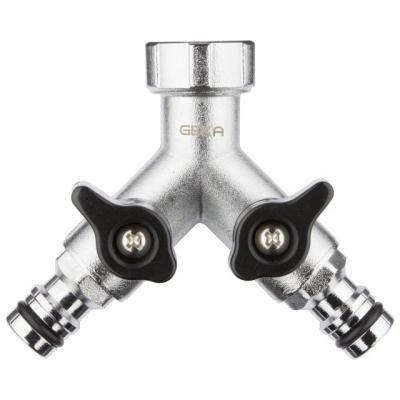 GEKA VANNE A DEUX VOIES AVEC RACCORDS 3/4