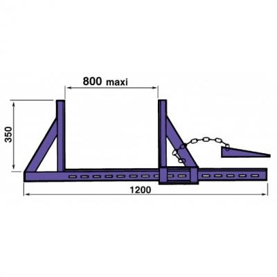 BEKISTINGSKLEM KCC80 120CM OPENING 80CM