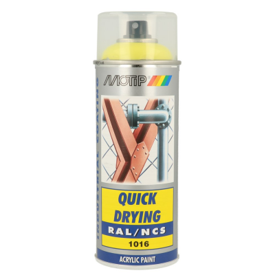MOTIP SPUITBUS ACRYL HG RAL 1016 400ML.