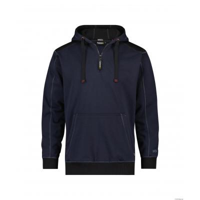 DASSY HOODIE MET KAP INDY BLAUW/GR. S