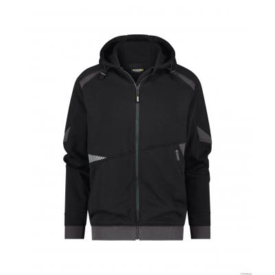 DASSY HOODIE LUNAX ZWART/GRIJS 2XL