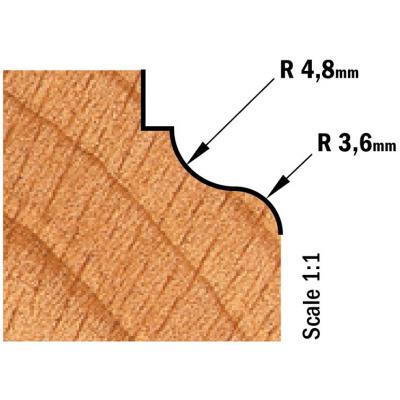 PROFIELFREES HW S=8MM R=4.8-3.6 D=34.2