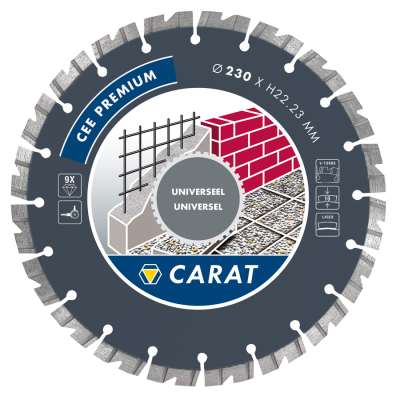 CARAT DIAMANTSCHIJF CEE UNIVERSEEL 150MM