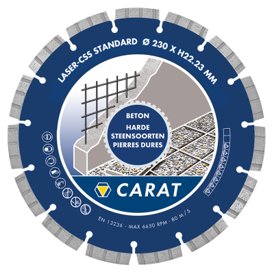 CARAT DIAMANTSCHIJF CSS BETON 125MM