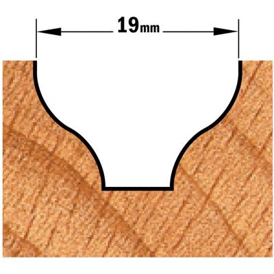 PROFIELFREES HW S=8MM R=6.5 D=19 D=6.35