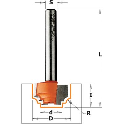 PROFIELFREES HW S=8MM R=1.2 D=12.7