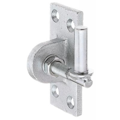 Gond platine réglable Inox 13mm