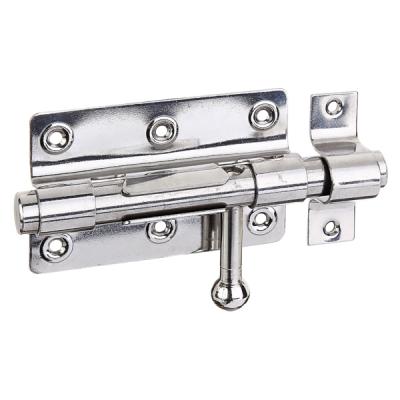 Verrou de box avec poignée ronde Inox 100x153mm 327019