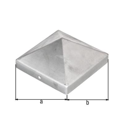 Capuchon de poteau pour poteaux en bois carré, forme haute 120MM 217242