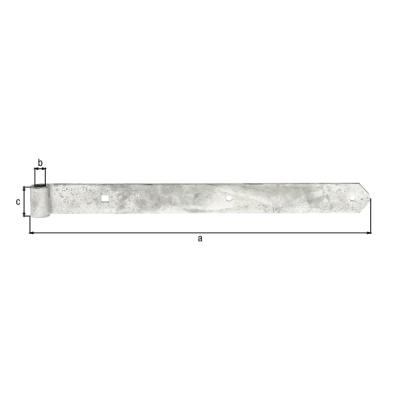 Penture droite bout arrondi 500MM 16MM
