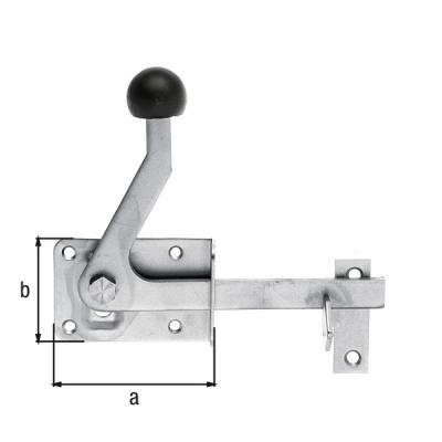 Verrou portillon inox 80x55 326005