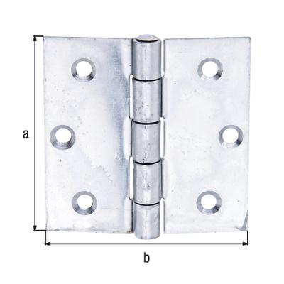 Charnière carrée Inox 75x75mm 361211