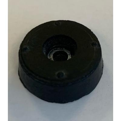 STOELDOP RUBBER ZWART MET VLOOT 24X8MM
