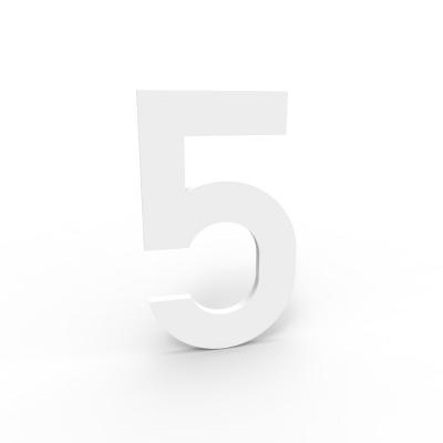 ALBO NUMERO DE MAISON ALU 100/1.5 BLANC 5