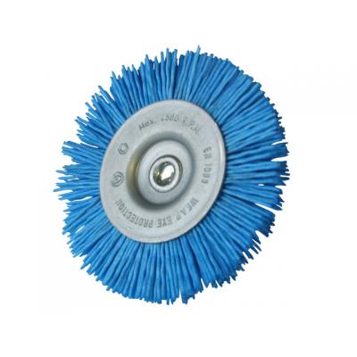 BROSSE CIRCULAIRE D75X10MM BLEU NYLON IR