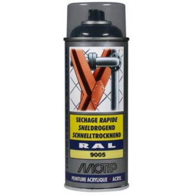MOTIP SPUITBUS ACRYL HG RAL 9005 400ML.