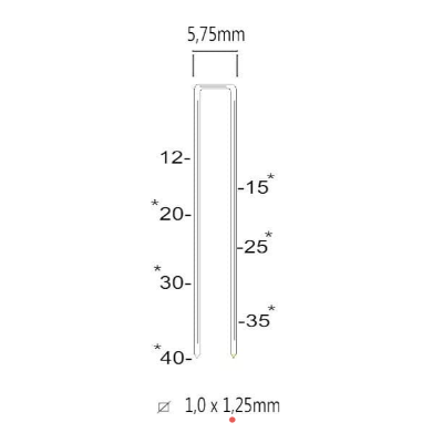 BOSTITCH NIETEN 10MM TYPE 90 5000ST.