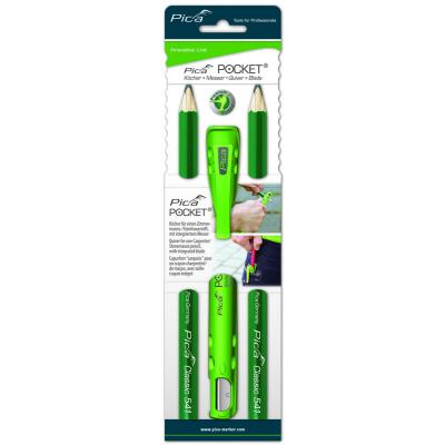 PICA POCKET HOUDER + POTLOOD GROEN