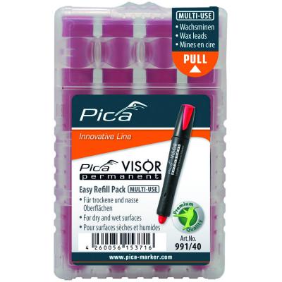 PICA VISOR PERMANENT NAVULLING ROOD 4ST