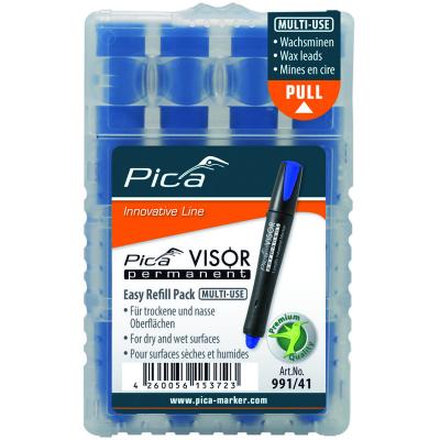 PICA VISOR PERMANENT NAVULLING BLAUW 4ST