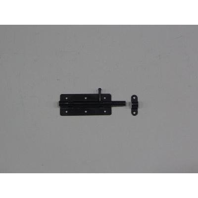 GRENDEL PLAAT ZWART 120X50MM