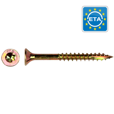 HOUTVIJS SPAANPLAAT PFS-GEEL-T 5X120