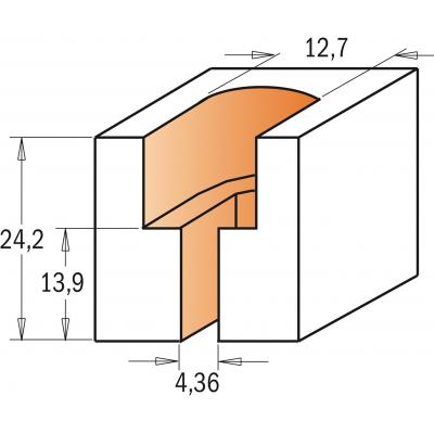 SCHROEFVERZINKFREES S=8MM D=12.7 I=24.2