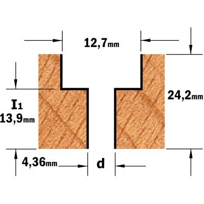 SCHROEFVERZINKFREES S=8MM D=12.7 I=24.2