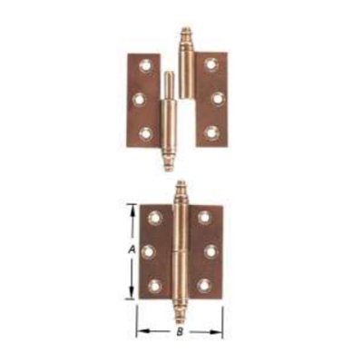 Paumelle de meuble 50X46MM droite
