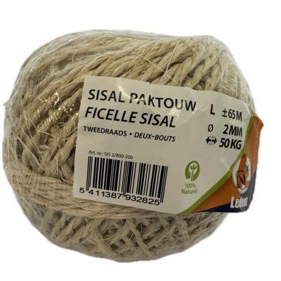 KOORD SISAL 2MM 200GR 65M