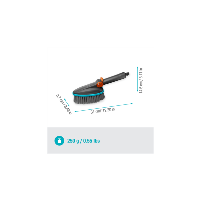 GARDENA CLEANSYSTEM Brosse de lavage à main M souple