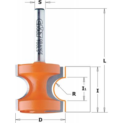 FREES HM 8MM. R=6.4 D=28.6