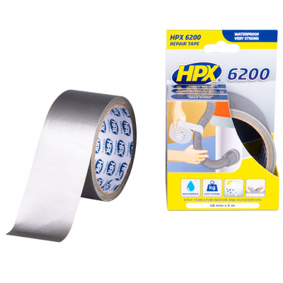 HPX DUCT TAPE 6200 ZILVER 48MMX5M
