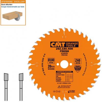 CMT ZAAGBLAD HW D=180 AS=20 Z=40 15º